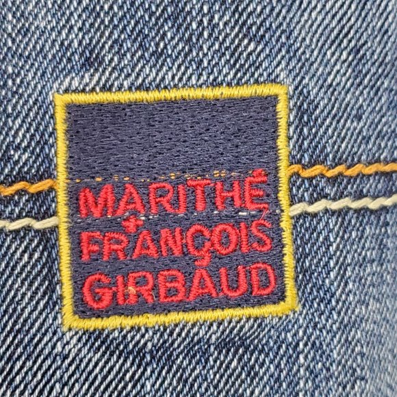 Vintage Marithe Francois Girbaud Medium Wash Wide Legs Jeans Size 34M - Picture 7 of 15